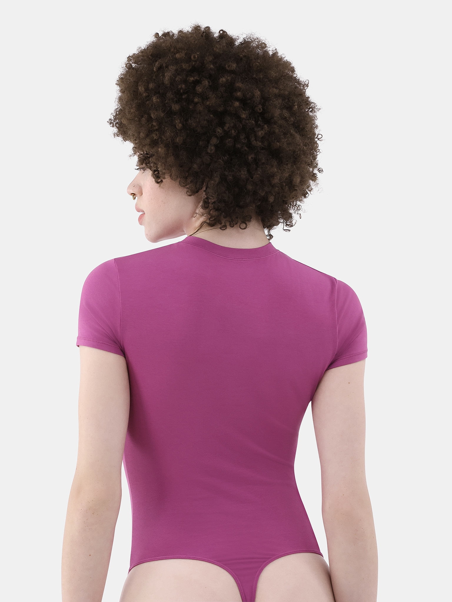 No Boundaries Cotton Stretch Jersey T-Shirt Bodysuit, Women’s XS-3XL