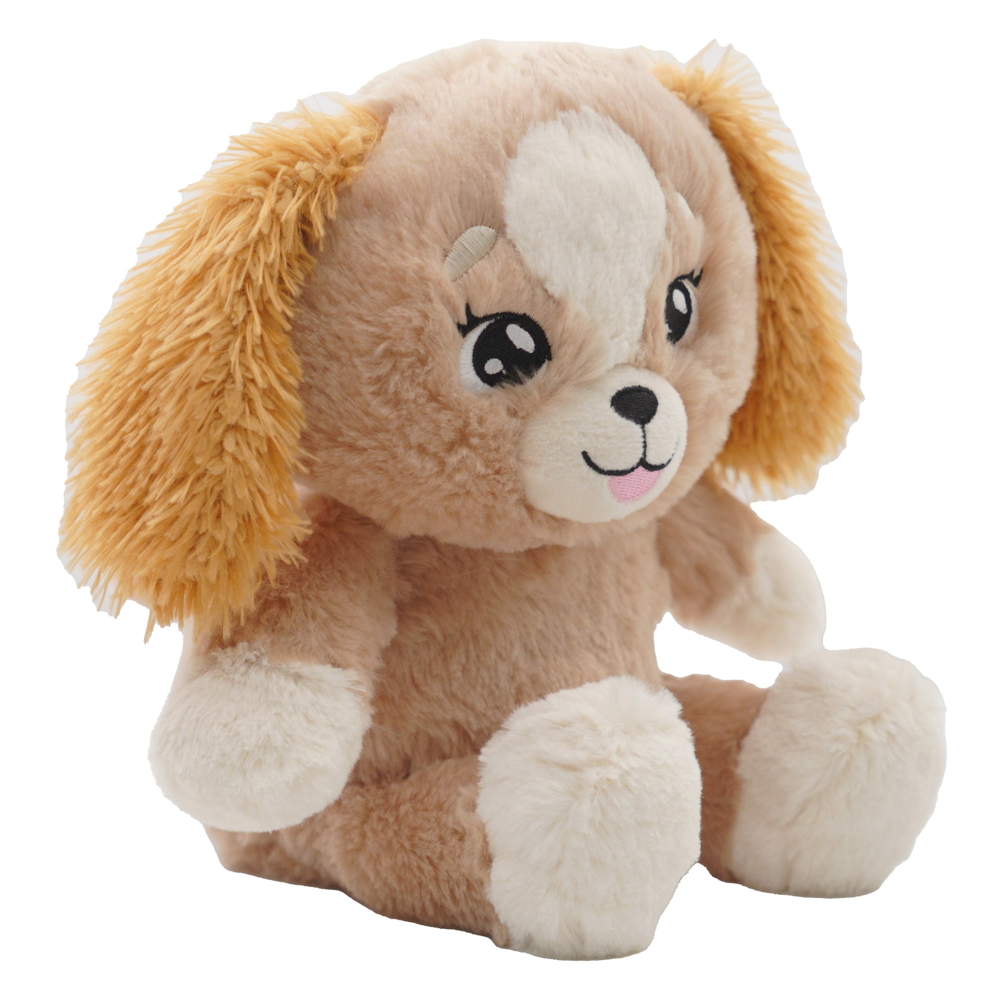 Happy Nappers: Lullabrites Brown Dog - Musical Light Up Bedtime Plush - Plays 3 Lullabies, Soft Stuffed Animal, Day & Night Soothing Toy, Kids