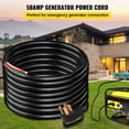 thumbnail image 2 of Cable de extensión para generador VEVOR, 15 pies, 50 A, calibre 6, 125 V/250 V, 2 of 9