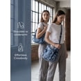 thumbnail image 5 of LAVA Crossbody Bags for Women Jean Purse Casual Denim Shoulder Bag Handbag (Blue), 5 of 9