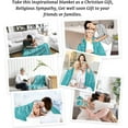 thumbnail image 6 of Healing Throw Blanket with Inspirational Thoughts and Prayers - Inspirational Religious Soft Throw Blanket - 60x80 Inch Throw Blankets Perfect Caring Gift for Women & Men-Teal, 6 of 6