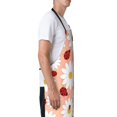 thumbnail image 3 of Lsque Daisy and Ladybug Waterproof Apron Chef Aprons for Men Heavy Duty Chemical Work Apron Extra Long Grilling Aprons with Adjustable Bib Apron, 3 of 9