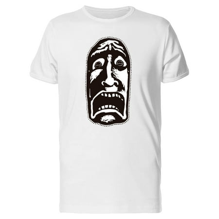 Screaming Man Mask Drawing Tee Men's -Image by Shutterstock