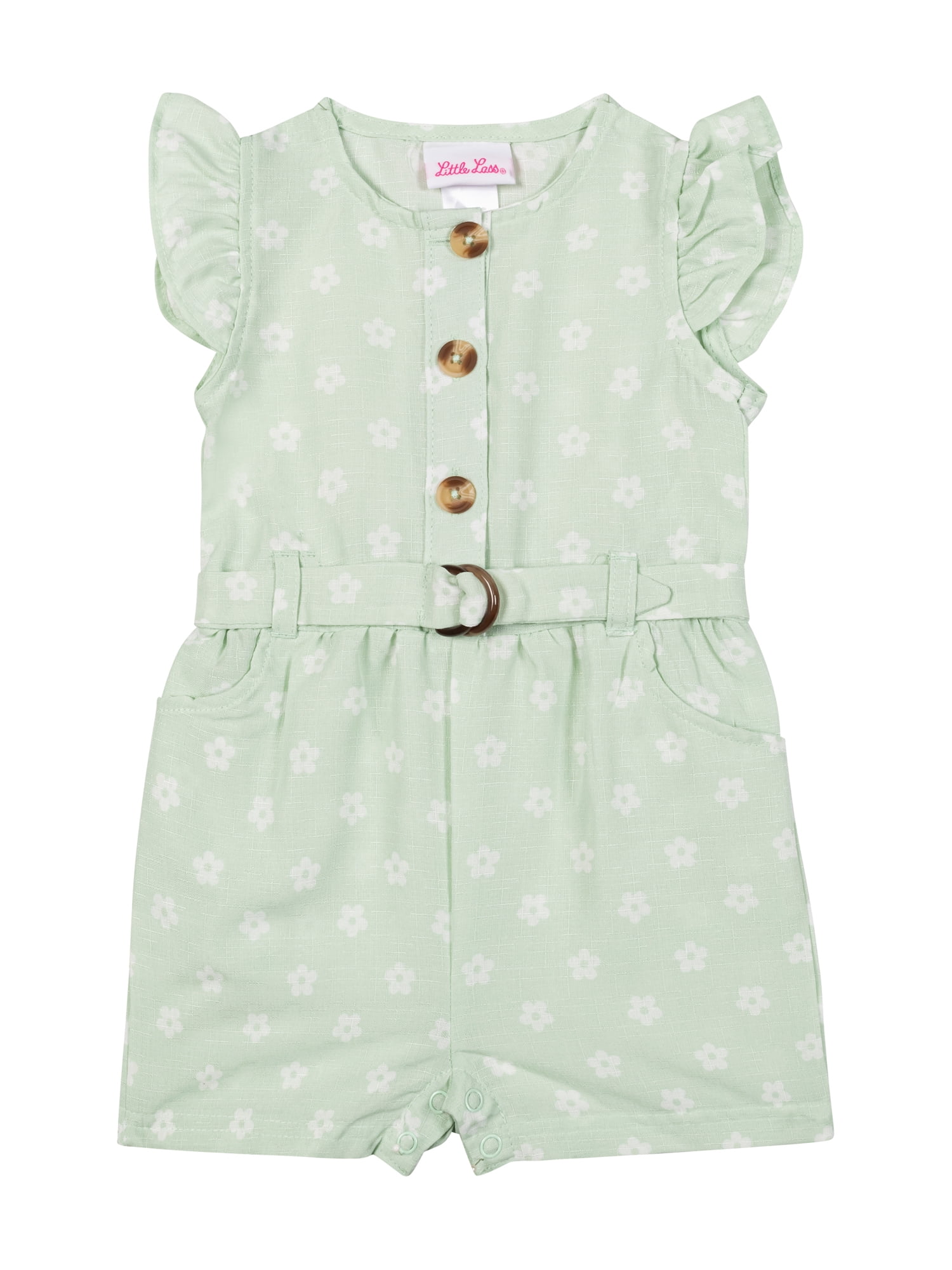 Little Lass Infant Girls' 2 Pack Ruffle Romper, Sizes 12M-24M