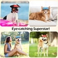 thumbnail image 5 of Pawaboo Dog Baseball Cap - Upgraded Elastic Ear Holes - Adjustable Dog Outdoor Sport Sun Protection Baseball Hat Cap Visor Sunbonnet Outfit for Small Medium Large Dogs, Small, Blue, 5 of 6