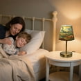 thumbnail image 6 of Wobogo Dinosaurs Time Table Lamps Three-channel Adjustable Lighted Antique Brass Metal Base Simple Modern Style for Bedroom Nightstands Living Room and Office, 6 of 8