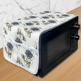 thumbnail image 1 of Floral Microwave Oven Cover, Doodle Flowers Branches and Herbs Pattern in Hand Drawn Style on Plain Background, Water Resistant Organizer with Pockets for Kitchen, 36" x 12", Multicolor, by Ambesonne, 1 of 4