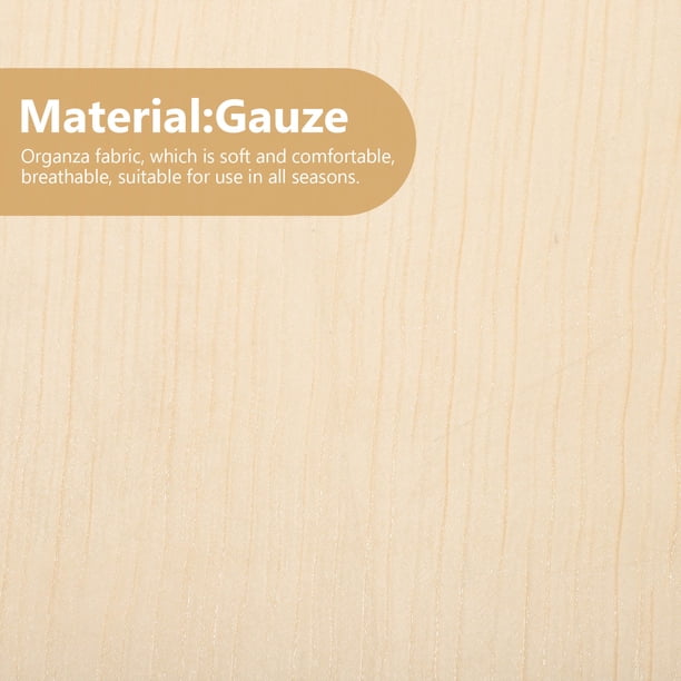 unbranded Tela De Organza Beige Para Y DIY Material Resistente Y Lavable