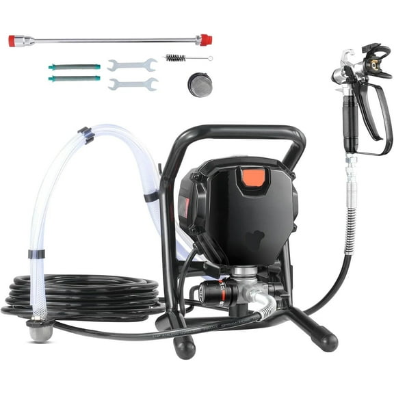 750W Stand Airless Paint Sprayer, 3000PSI High Efficiency Electric Airless Sprayer, Fine and Even Painting Effect ,Easy to Clean