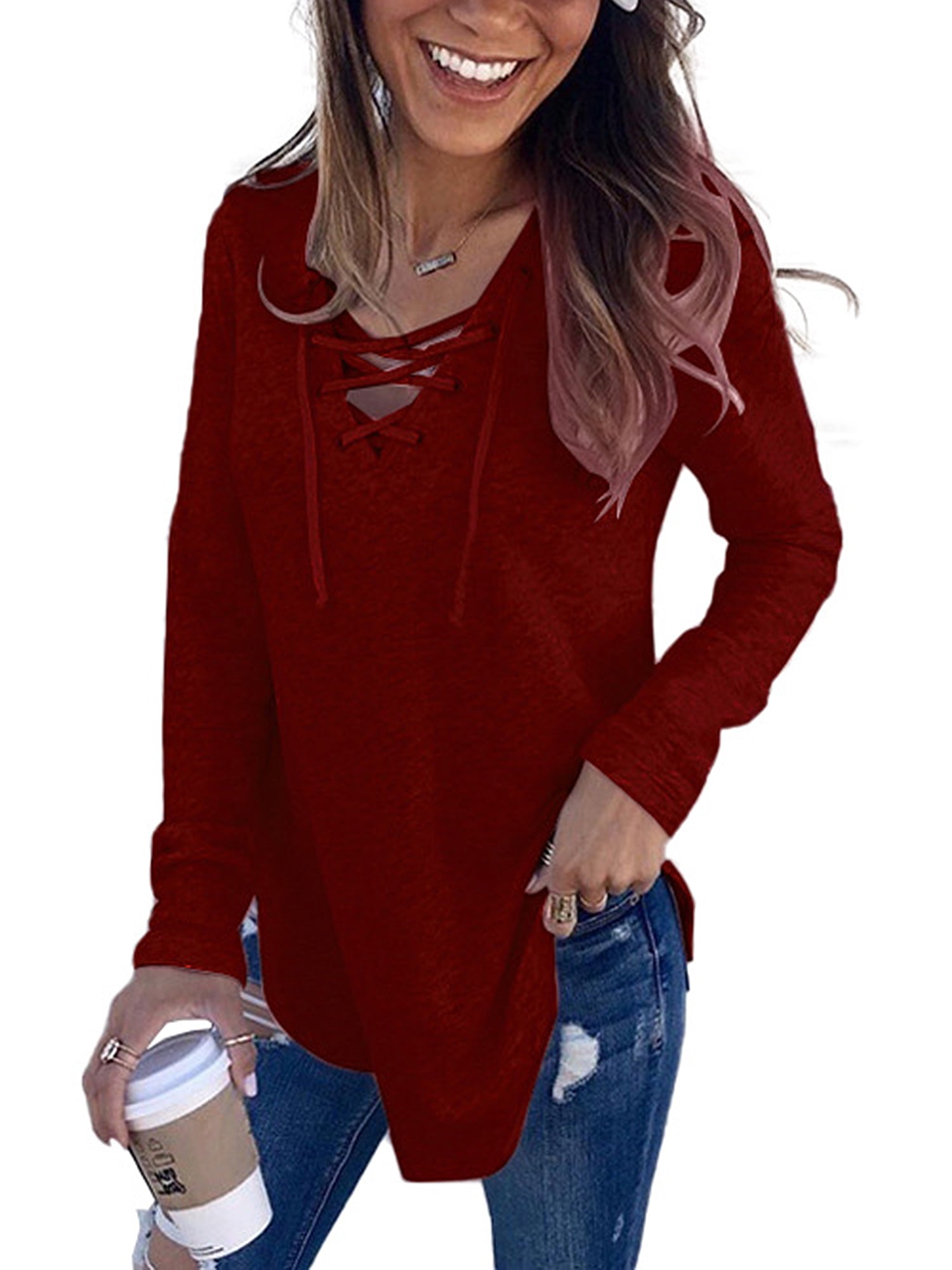 womens vneck shirt