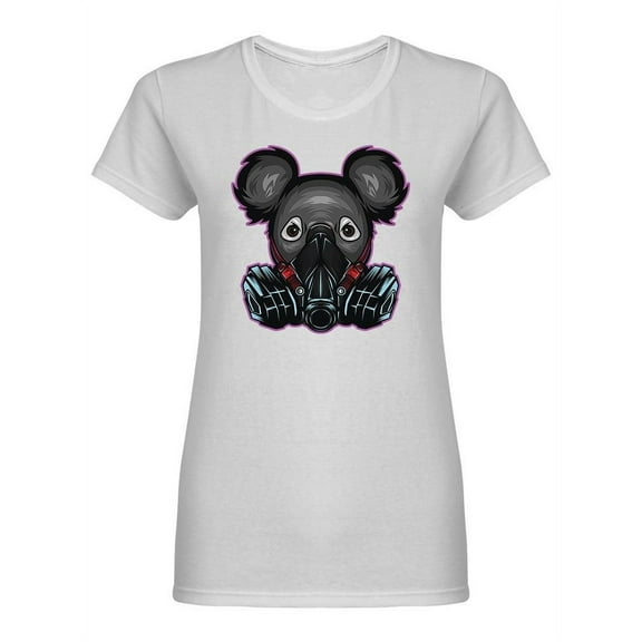 Koala With Gas Mask T-Shirt Women -Image by Shutterstock, Female Medium
