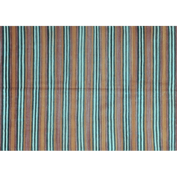 Ahgly Company Indoor Rectangle Oriental Light Blue Traditional Area Rugs, 6' x 9'