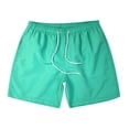 thumbnail image 3 of DDAPJ pyju Birthday Gifts! Mens Drawstring Running Shorts Solid Athletic Shorts Lightweight Quick Dry Workout Gym Shorts with Pockets Mint Green L, 3 of 7