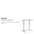 thumbnail image 6 of Flash Furniture Sit-Down, Stand-Up Light Gray Computer Ergonomic Desk with 37.375''W Top (Adjustable Range 29'' - 40.75''), 6 of 13