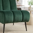 thumbnail image 6 of S-HOME 24.4 Inch Wide Velvet Accent Chair in Beige with Durable Legs for Homes and Reading Rooms Comfort，Green, 6 of 10