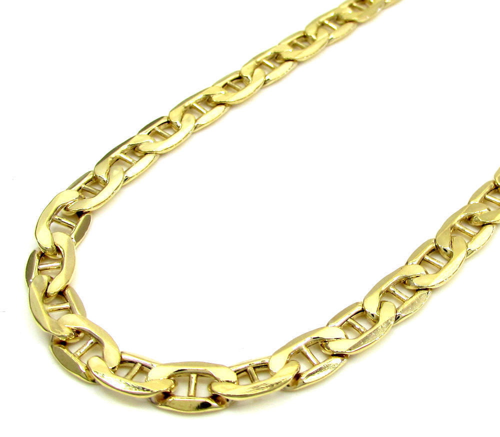 14k 3mm Concave Anchor Chain