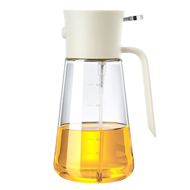 Botella pulverizadora de aceite, pulverizador de aceite de cocina, botella de aceite de vidrio, pulverizador de aceite comestible, botella dispensadora de aceite de oliva y vinagre 2 en 1, utilizada