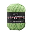 thumbnail image 3 of Gradient Milk Cotton Yarn, Soft & Smooth Blended Knitting Yarn With Ombre Green Hue, Ideal For Crocheting, Knitting Scarves, Hats, Sweaters & Craft Projects For S,, 3 of 8