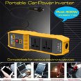 thumbnail image 4 of thinsony ABS Car Chargers Power Inverter Multi Port 3 USB Replacement Detachable Overload Protection Automotive Converter Socket 12V to 110V, 4 of 9