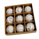 thumbnail image 5 of 9x Adornos de bolas navideñas Pequeños colgantes navideños Bolas navideñas irrompibles para plata, 5 of 9