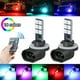 thumbnail image 2 of 2 faros antiniebla LED RGB de 12 V para coche, faros delanteros con control remoto, lámparas para coche, 2 of 8