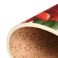 thumbnail image 6 of Red Flowers and Birds Soft Polyester Area Rug 60''x39'', Non Slip, Memory Foam, Water Absorbent, 6 of 7