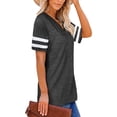 thumbnail image 4 of Anbech V Neck Short Sleeve T-Shirt for Women Casual Tee Shirt with V Neck, 4 of 5
