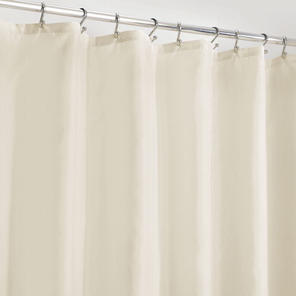 72" x 72" Fabric Shower Curtain mDesign Linear Print Earthtone/Peach 