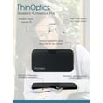 thumbnail image 3 of ThinOptics Universal Case and Readers Rectangular Reading Glasses, Silver Black Metal Pod with Black Frames, 1.0 Strength + 1, 3 of 5