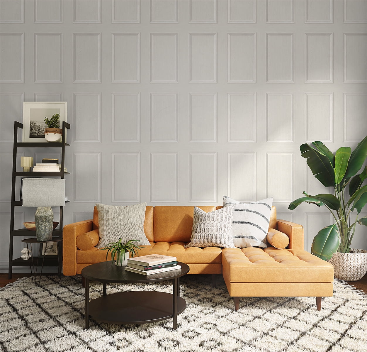 Stacy Garcia Home Faux Wood Panel Peel and Stick Wallpaper