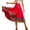 Red, variant on Women's Plus Size Maxi Skirts Colorful Stripe Hem Folklorico Belly Dance Skirt Flowy Casual Festival Outfits (3XL, Black)