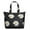 Black Daisy Flower, variant on Daisy Women's Large Weekend Travel Bag Moving Canvas Handbag Thick Double Layer Beach Weekend Travel Unisex Hospital Maternity Delivery with Toiletry Waterproof