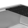 thumbnail image 5 of Ruvati RVH8630 30 in. Workstation Scratch Resistant Hex Bottom Stainless Steel Embossed Texture Kitchen Sink, Silver, 5 of 7