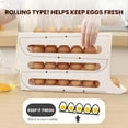 thumbnail image 2 of 4 Tiers Egg Holder for Fridge,Space-Saving Egg Dispenser Holder,Automatic Scrolling Egg Rack Holder, Large Capacity Multi-function Egg Organizer Storage Box, 2 of 7