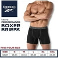 thumbnail image 2 of Reebok Men's 4 Pack Performance Boxer Brief (Core), 2 of 2