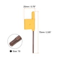 thumbnail image 2 of Unique Bargains 2pack Torx Screwdriver T8 S2 Flag Type Handle Star Driver Key Wrench Spanner Hand Operated Tool Yellow, 2 of 5