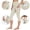 Beige plus size capri pants a1, variant on Cagogo Women Plus Size Capri Pants High Waisted Stretch Sporty Workout Trousers with Pockets Casual Lounge Flowy Beach Yoga Leggings, Light Blue XL