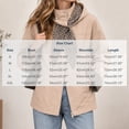 thumbnail image 3 of Alkepwun Detachable Hooded Jackets for Women Plaid Lining Inside Hood and Cuffs Zip Up Snap Button Loose Fit Casual Jacket with Pockets for Daily Wear Outdoor Activities, 3 of 7