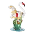 thumbnail image 6 of CTIRCHIU Hand Painted Vintage Flamingo Trinket Box Enamel Jewelry Holder Collectible for Women 4.3x2.4x2.2in 1 Piece, 6 of 8