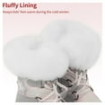 thumbnail image 4 of Girls toddler snow boots with faux fur lining and slip resistant sole warm mid calf winter shoes, 4 of 5