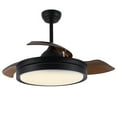 thumbnail image 1 of Oaks Aura 42 Inch Retractable Ceiling Fan Remote Control 3-Speed 3-Color for Bedroom, Dining Room, 1 of 7