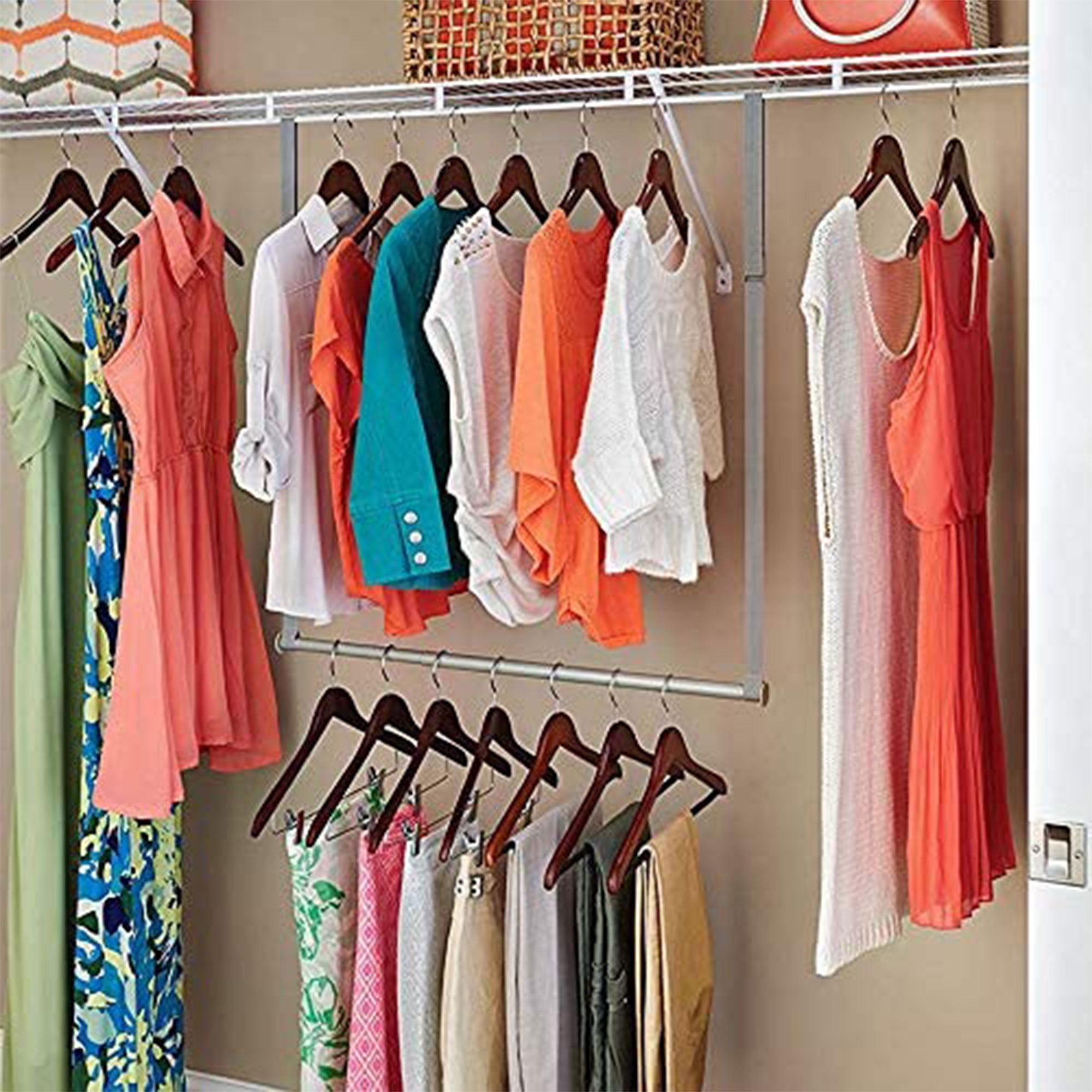 Adjustable height closet rod sale