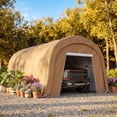 thumbnail image 3 of MOALCOFER 10'x20' Carport,Heavy Duty Car Canopy with Steel Frame,Portable Garage with Weatherproof Cover, 3 of 6