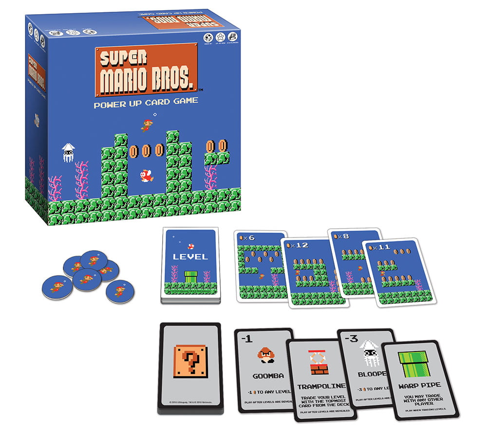  Super Mario Bros Power Up Card Game