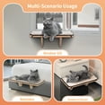 thumbnail image 3 of PETSFIT Cat Window Perch, Cat Hammock Window Seat with Natural Solid Wood&Removable Fleece Mat,Safety Sturdy Cat Bed for Windowsill, Bedside and Drawer, 3 of 7