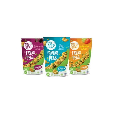 - The Good Bean Crispy Favas + Peas, Variety Pack 6ct.