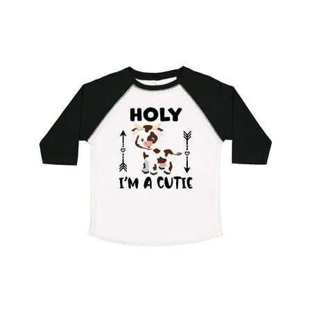 

Inktastic I m a Cutie White and Brown Holstein Cow with Arrows Gift Toddler Boy or Toddler Girl T-Shirt
