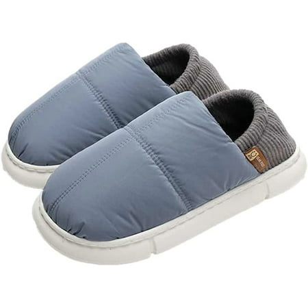 

CoCopeaunt Women Men Trendy Cozy Fluffy Faux Fur Down Home Shoes Soft Light Waterproof Anti-skip House Slippers Indoor Outdoor