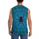 thumbnail image 4 of Fotbe Spider And Cobweb Men's Camiseta sin Mangas Estampada para Hombres, Playera Casual para Gimnasio, Entrenamiento, Playa-Small, 4 of 7