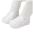 thumbnail image 6 of Splozh Boys Toddler Shoes Baby Shoes for Boys Girls Dress Shoes Soft Soled Non Slip Flat Shoes Toddler Shoes Baby Shoes White,US 4.5, 6 of 7